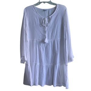 Blue Island White Mini Dress